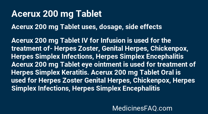 Acerux 200 mg Tablet