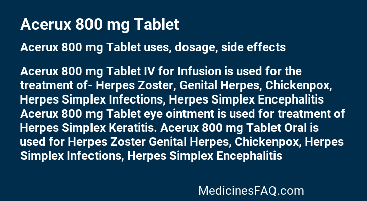 Acerux 800 mg Tablet