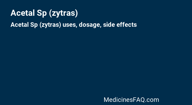 Acetal Sp (zytras)