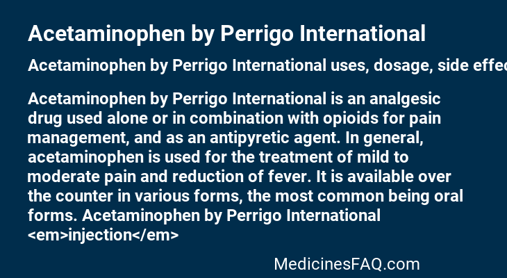 Acetaminophen by Perrigo International
