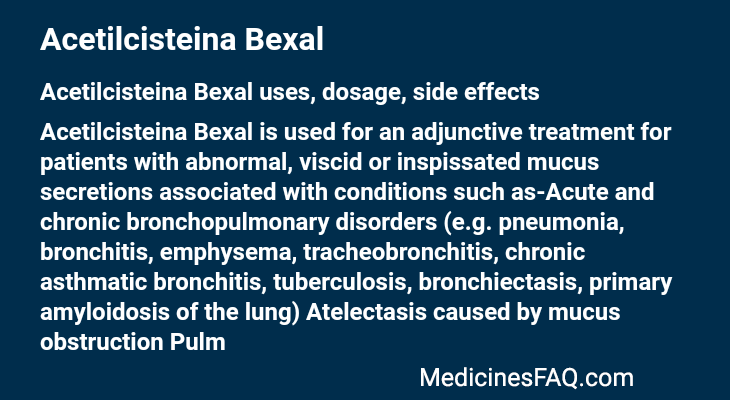 Acetilcisteina Bexal