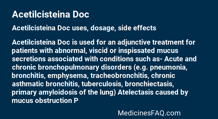 Acetilcisteina Doc