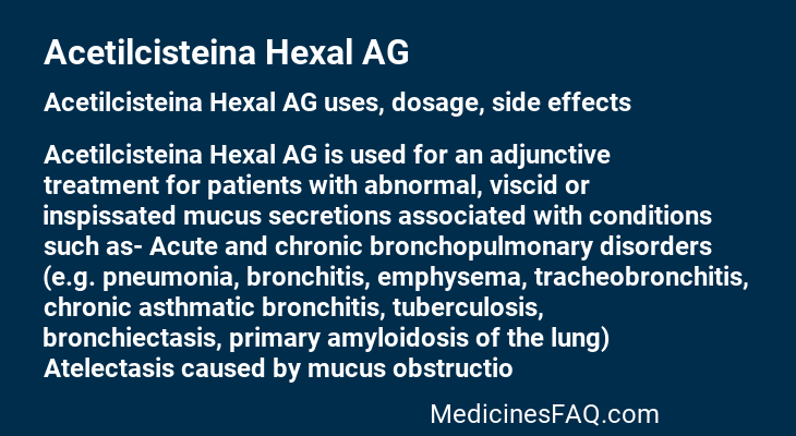 Acetilcisteina Hexal AG