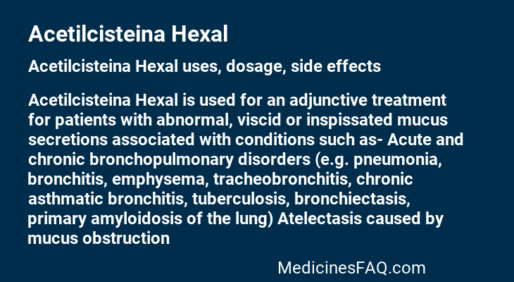 Acetilcisteina Hexal