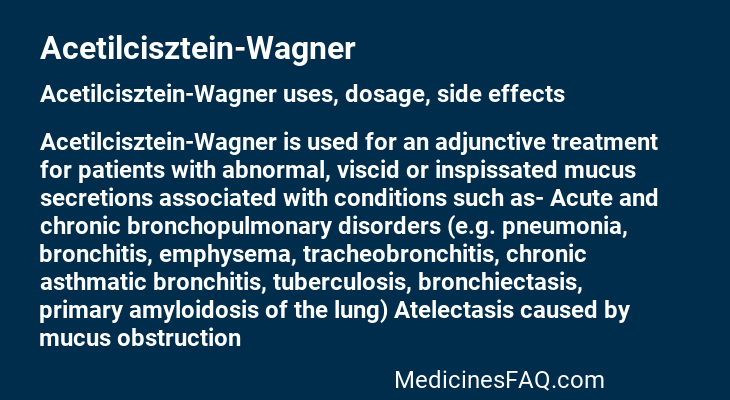 Acetilcisztein-Wagner