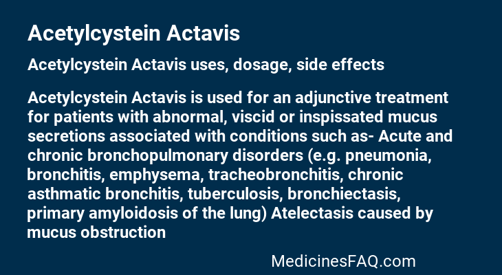 Acetylcystein Actavis