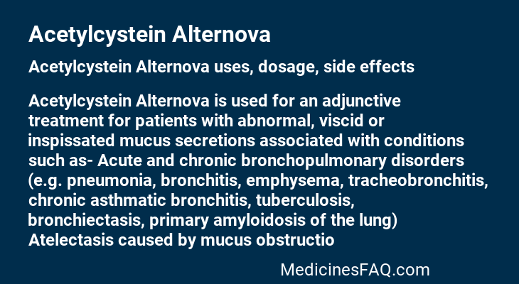 Acetylcystein Alternova