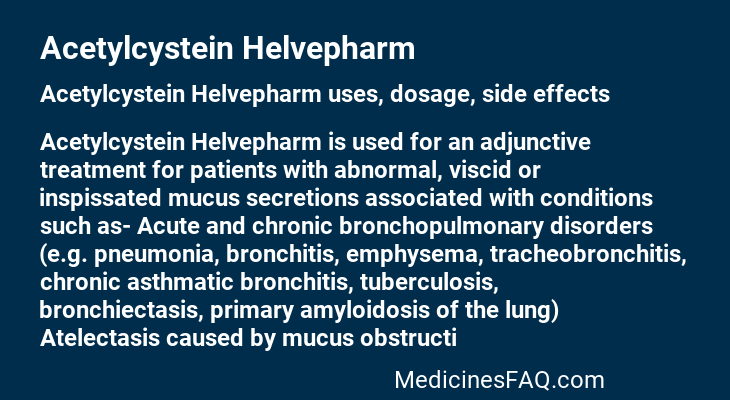 Acetylcystein Helvepharm