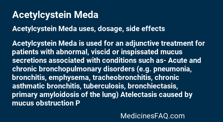 Acetylcystein Meda