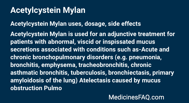 Acetylcystein Mylan