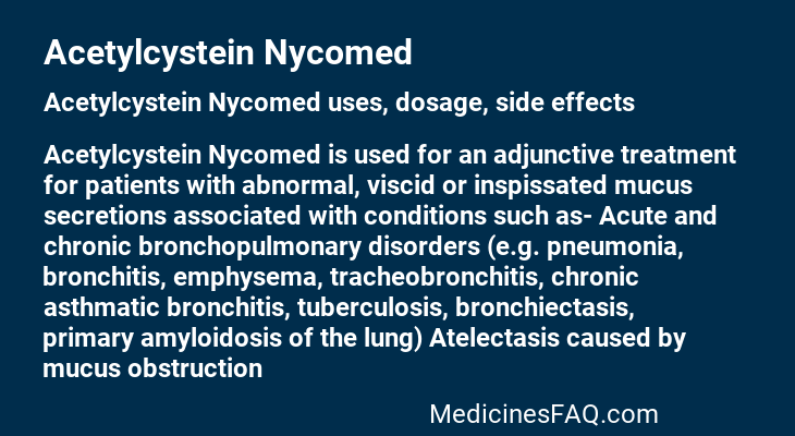 Acetylcystein Nycomed