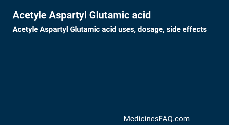Acetyle Aspartyl Glutamic acid