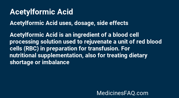 Acetylformic Acid