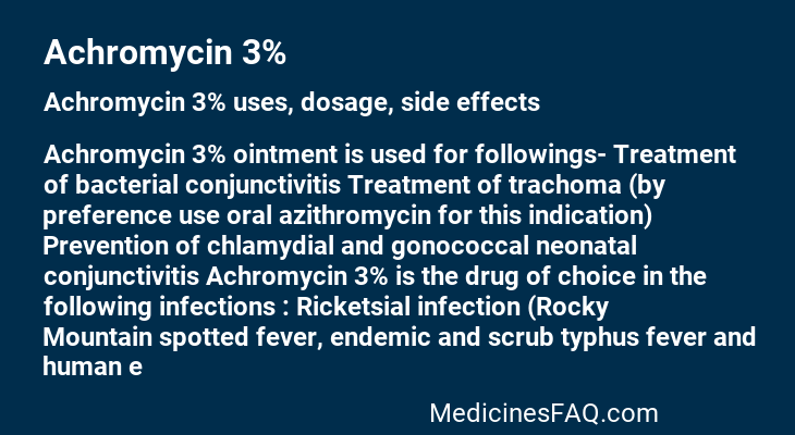 Achromycin 3%