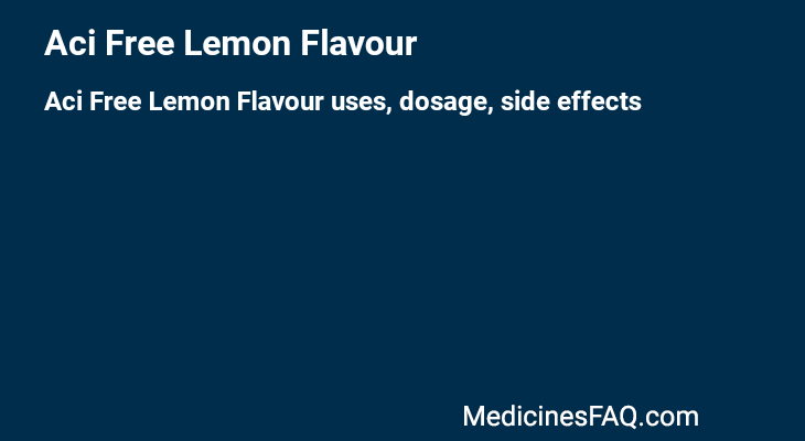 Aci Free Lemon Flavour