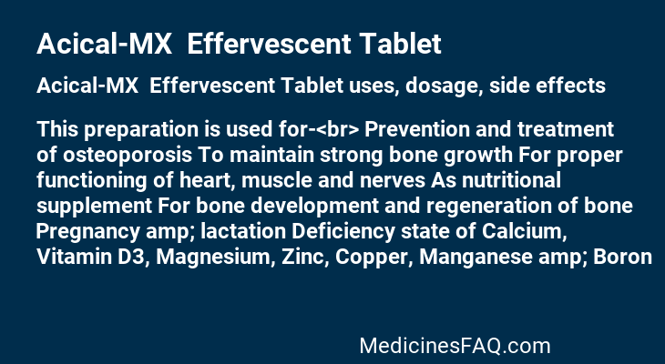 Acical-MX  Effervescent Tablet