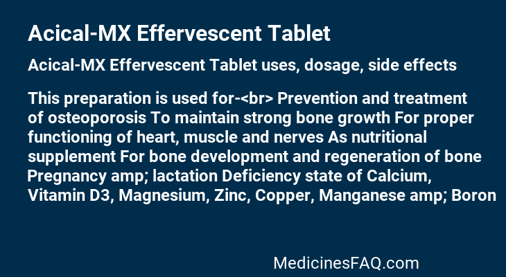 Acical-MX Effervescent Tablet