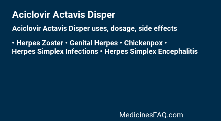 Aciclovir Actavis Disper
