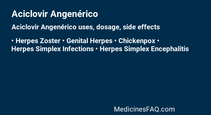 Aciclovir Angenérico