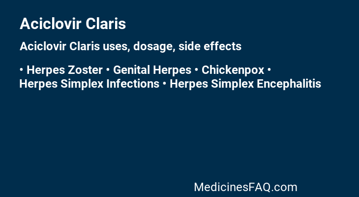 Aciclovir Claris