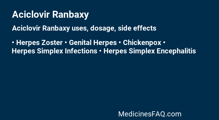 Aciclovir Ranbaxy