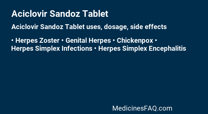 Aciclovir Sandoz Tablet