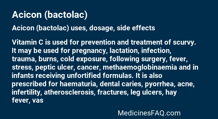 Acicon (bactolac)