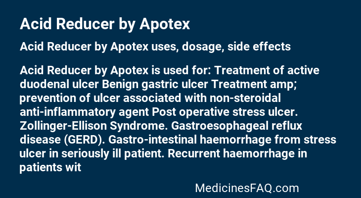 Acid Reducer by Apotex