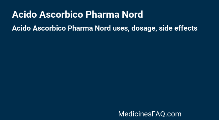 Acido Ascorbico Pharma Nord