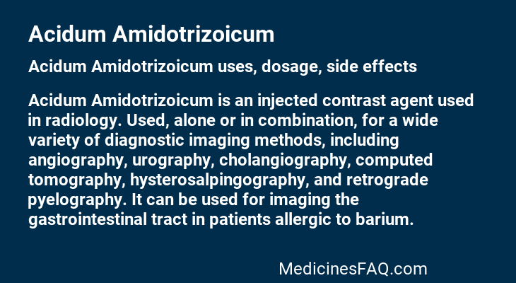 Acidum Amidotrizoicum