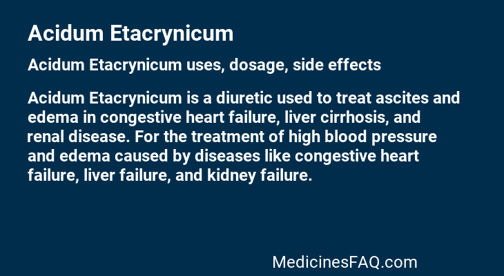 Acidum Etacrynicum