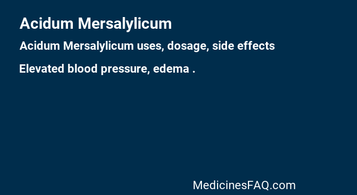Acidum Mersalylicum