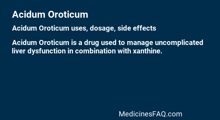 Acidum Oroticum