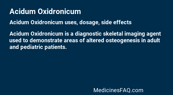 Acidum Oxidronicum