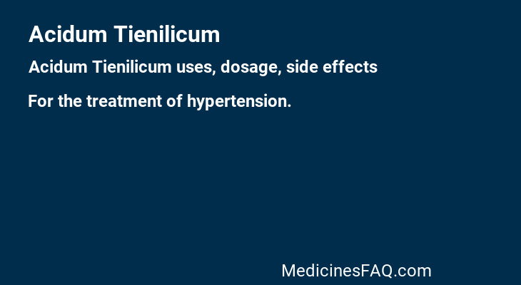 Acidum Tienilicum