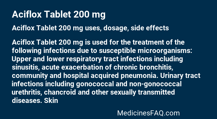 Aciflox Tablet 200 mg