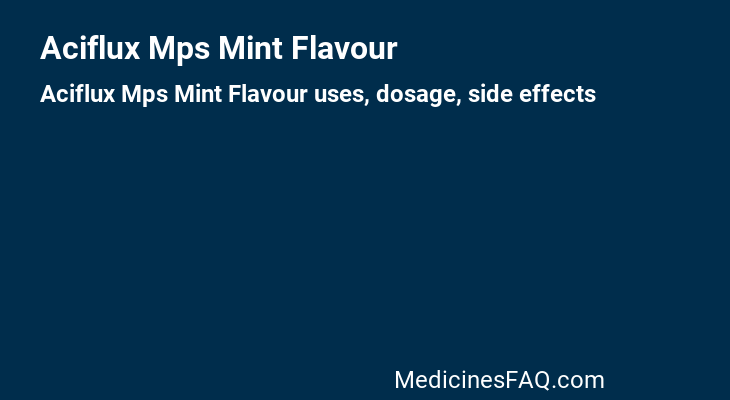 Aciflux Mps Mint Flavour