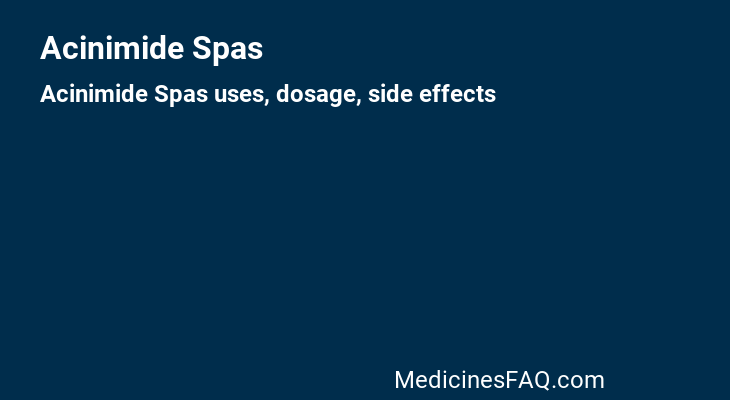 Acinimide Spas