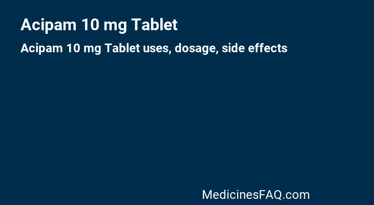 Acipam 10 mg Tablet