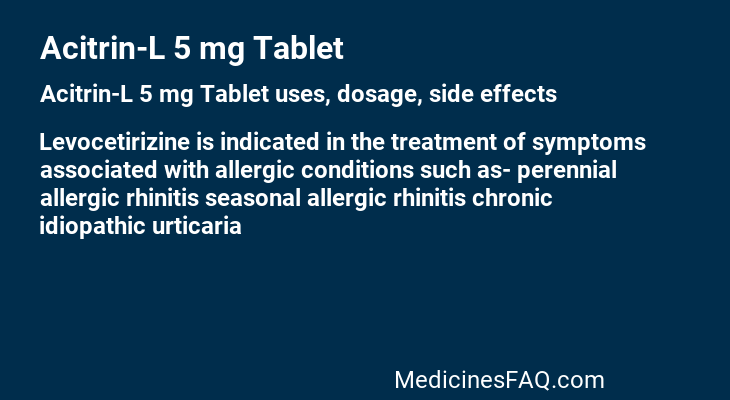 Acitrin-L 5 mg Tablet