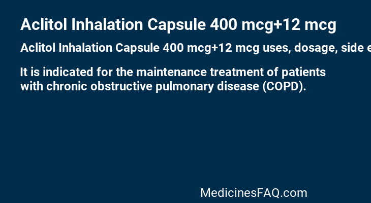 Aclitol Inhalation Capsule 400 mcg+12 mcg