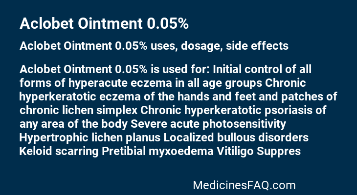 Aclobet Ointment 0.05%