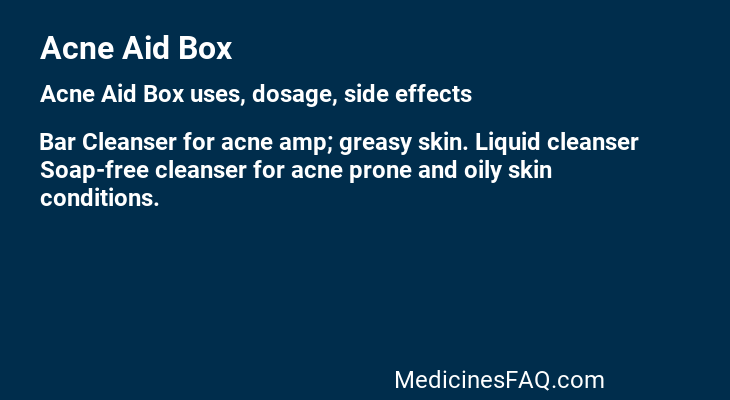 Acne Aid Box