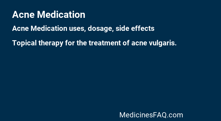 Acne Medication