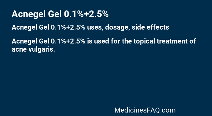 Acnegel Gel 0.1%+2.5%