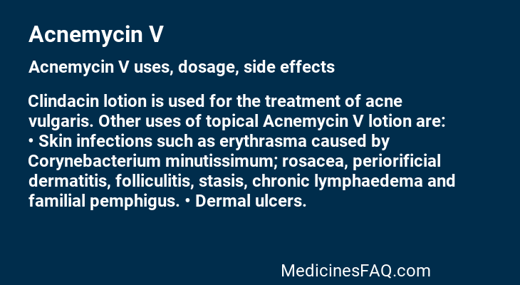 Acnemycin V