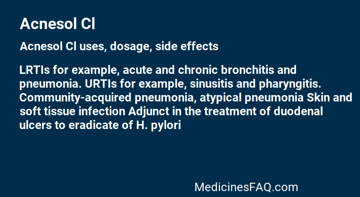 Acnesol Cl