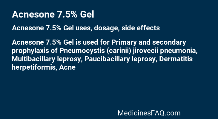 Acnesone 7.5% Gel