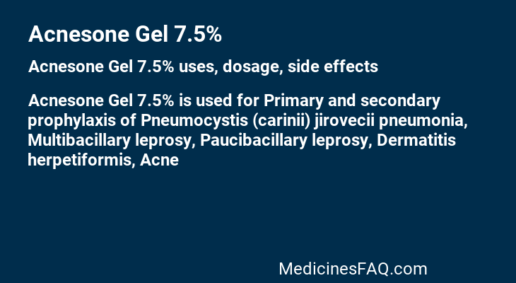 Acnesone Gel 7.5%