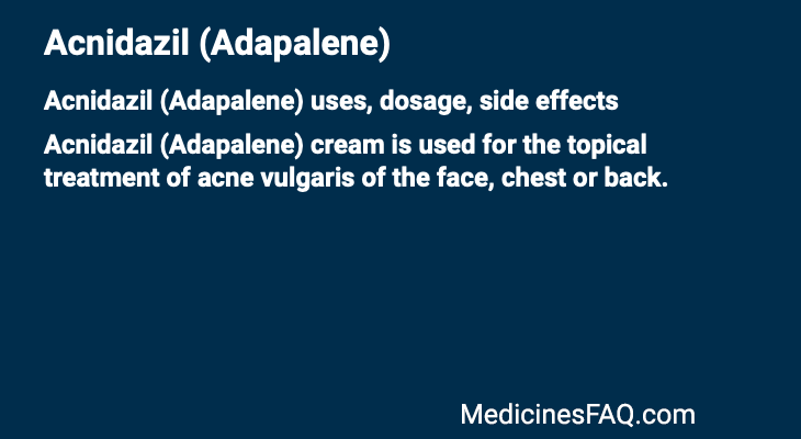 Acnidazil (Adapalene)